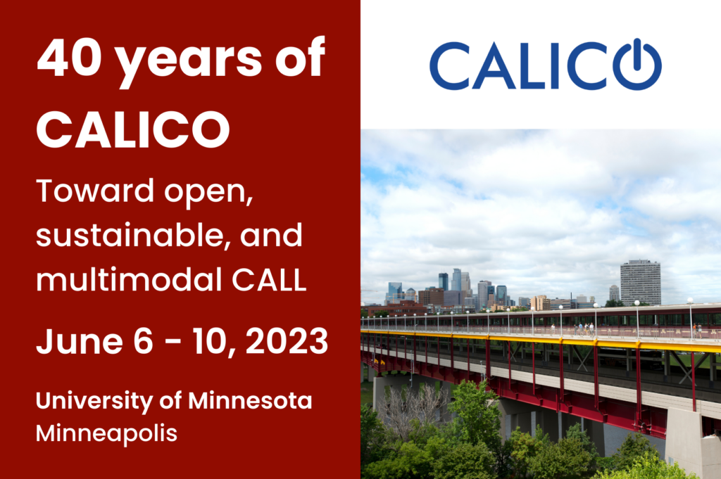 CALICO conference logo - 40 years of CALICO