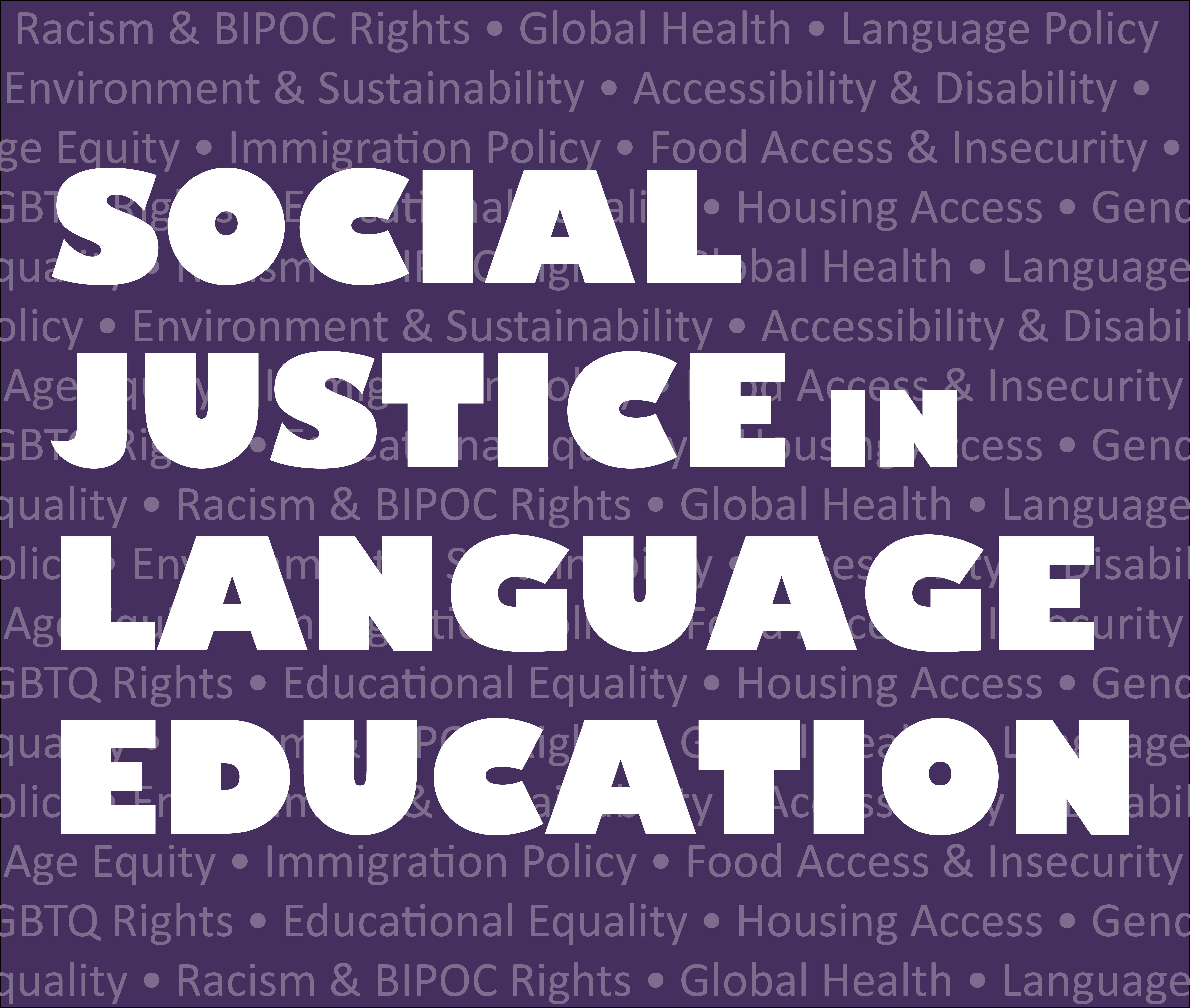 Social Justice in Language Education - logo